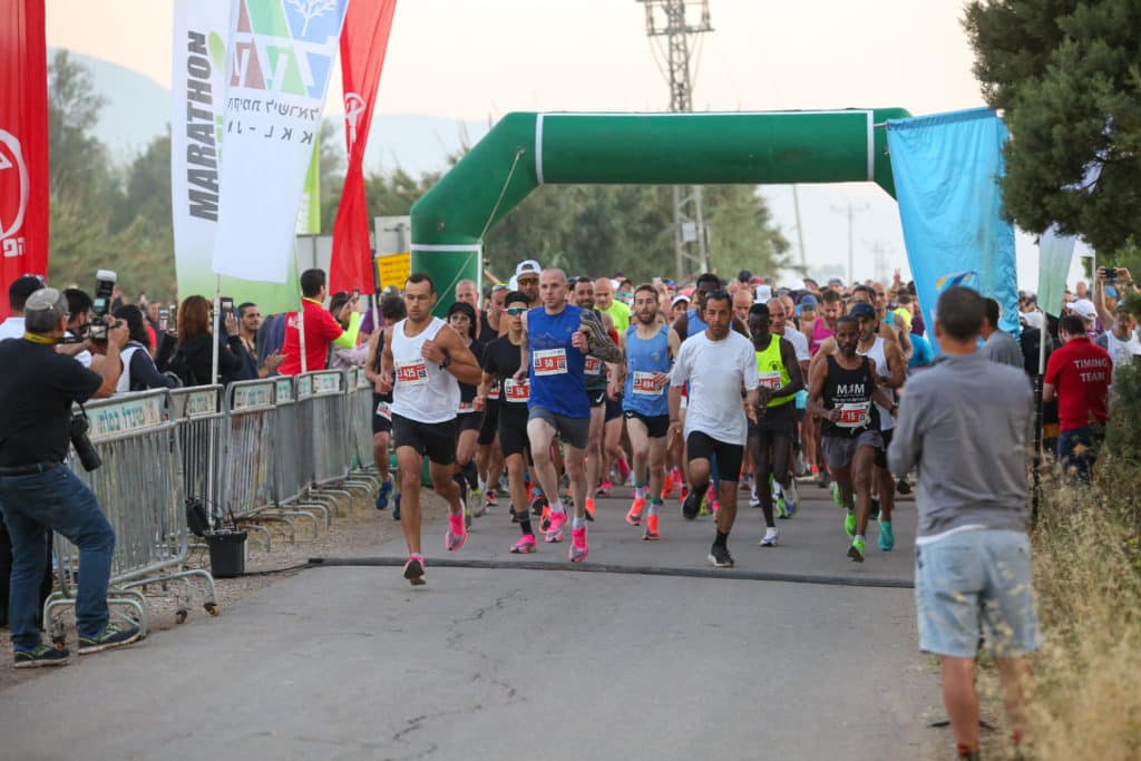 מרוץ העגור של מרתון ישראל צילום sportphotografy