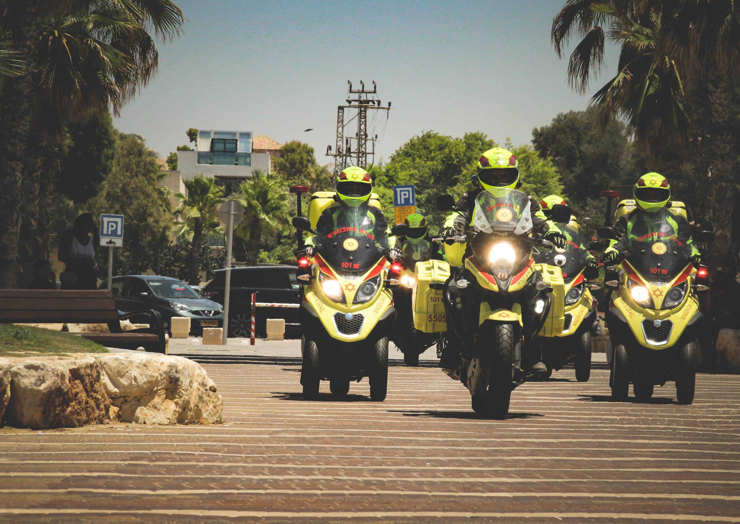 רוכבי יחידת האופנועים של מדא 1 צילום דוברות מדא