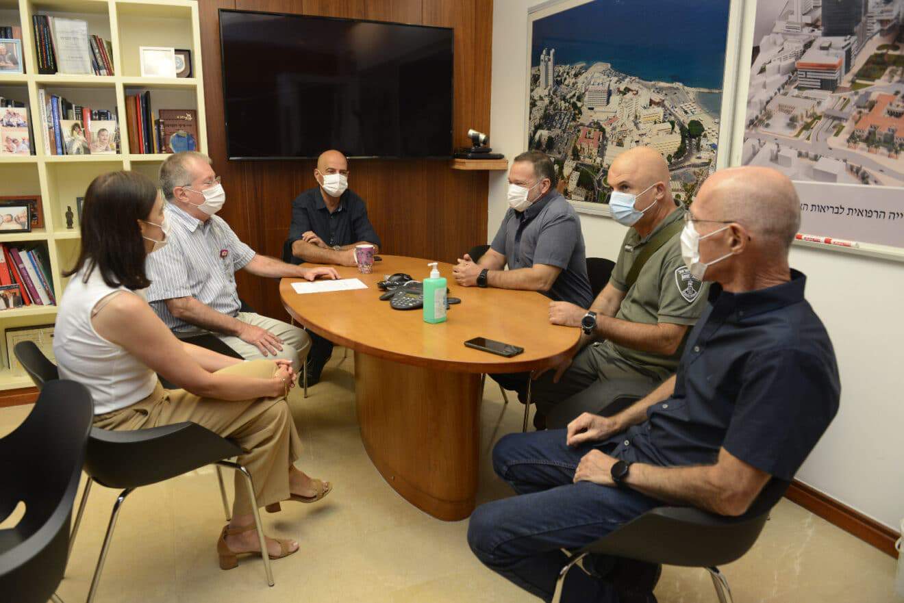 מפכ＂ל משטרת ישראל, רנ＂צ קובי שבתאי הגיע לסיור עבודה בקרייה הרפואית רמב＂ם