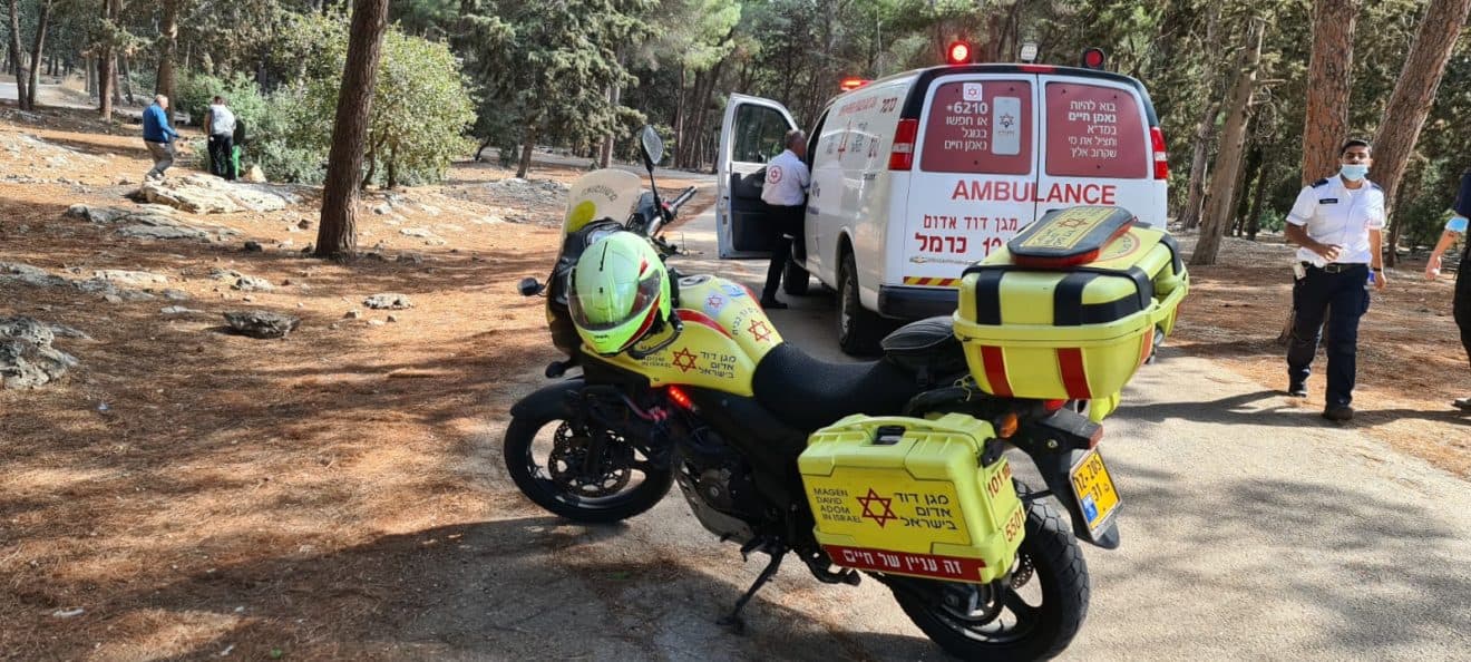 נער, בן 13, נפצע מאבן במהלך טיול ביער אליקים ופונה לבית החולים במצב בינוני