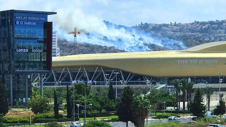 חשש משריפות בחיפה בעקבות מזג האוויר