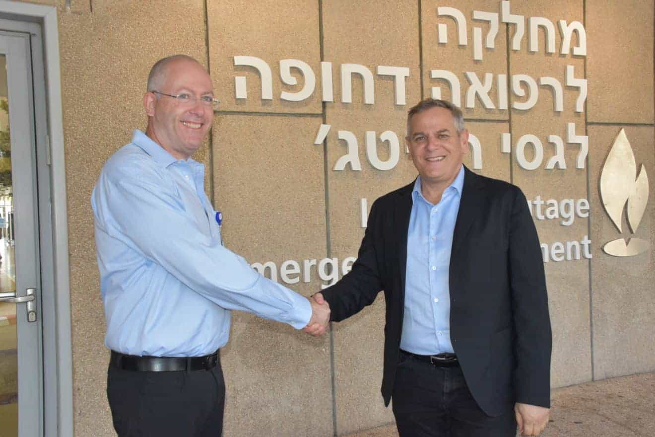 שר הבריאות, ניצן הורוביץ, ביקר בבית החולים כרמל בחיפה
