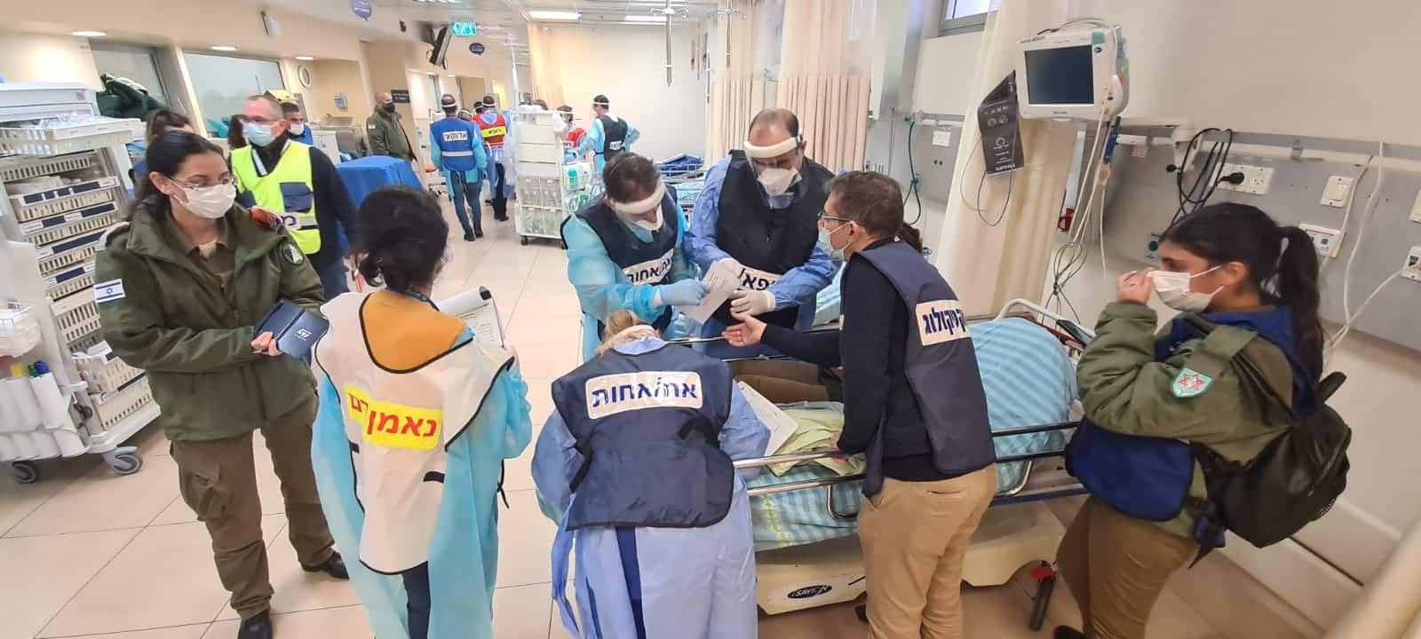 תרגיל אירוע רב נפגעים בבית חולים כרמל, קרדיט צילום: אלי דדון