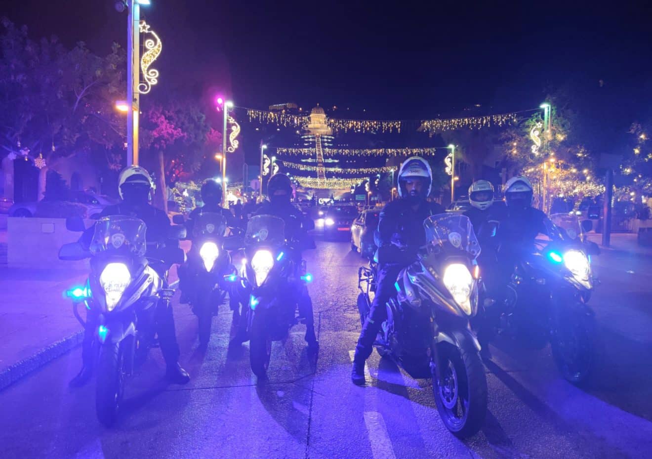 יחידת האופנועים של האיכפה העירונית בחיפה, צילום: חדשות NWS