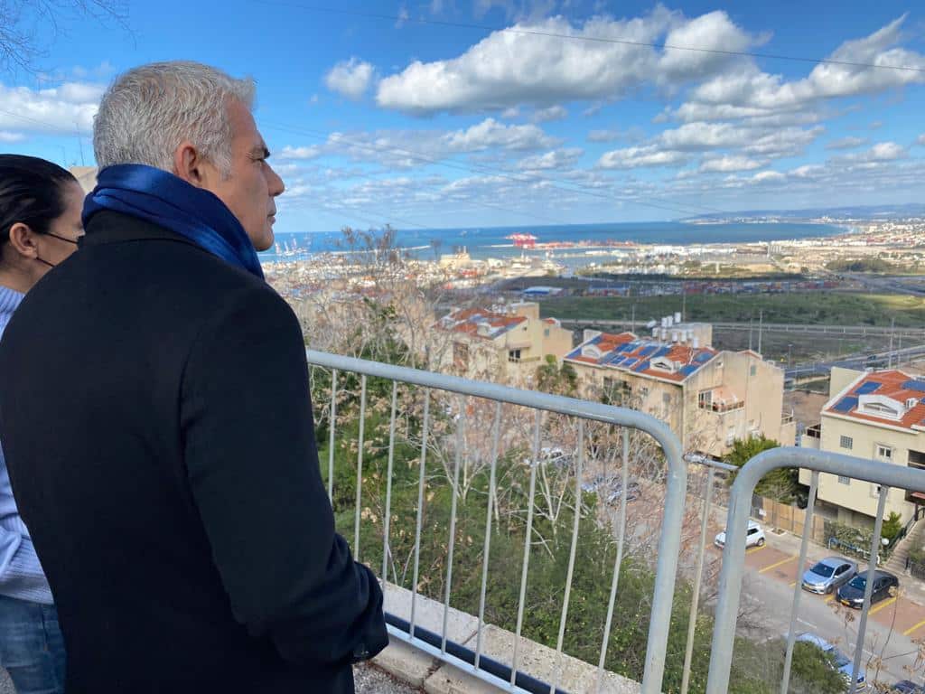 שר החוץ, יאיר לפיד, בחיפה: ״יש כאן פוטניציאל אינסופי, נשנה את האזור״