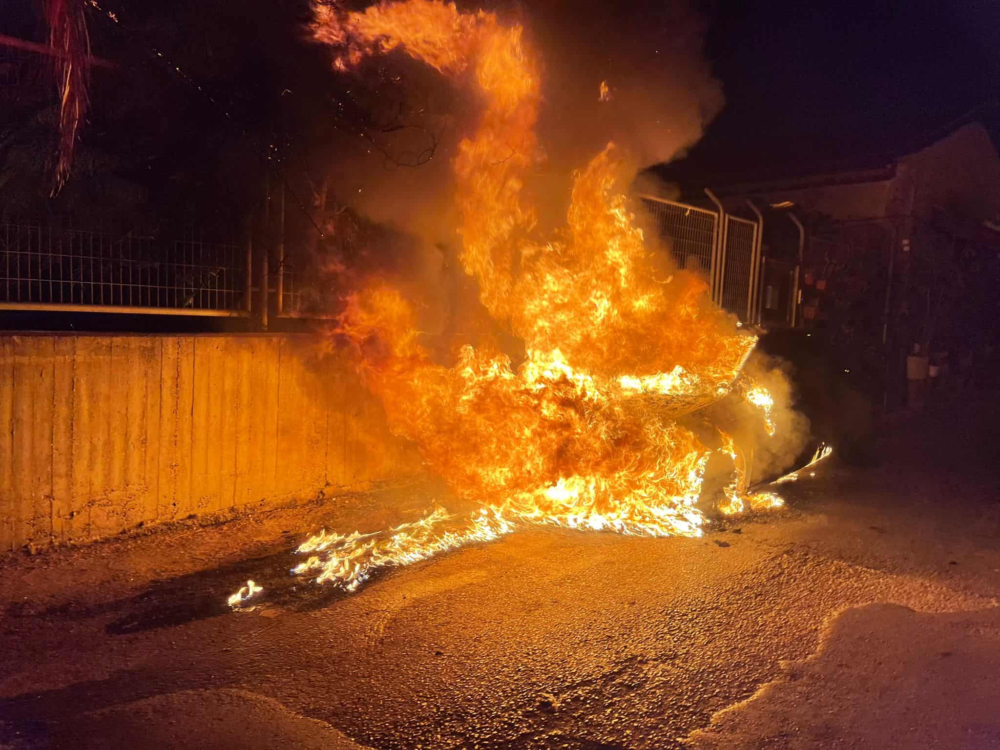 שריפת רכב בחיפה