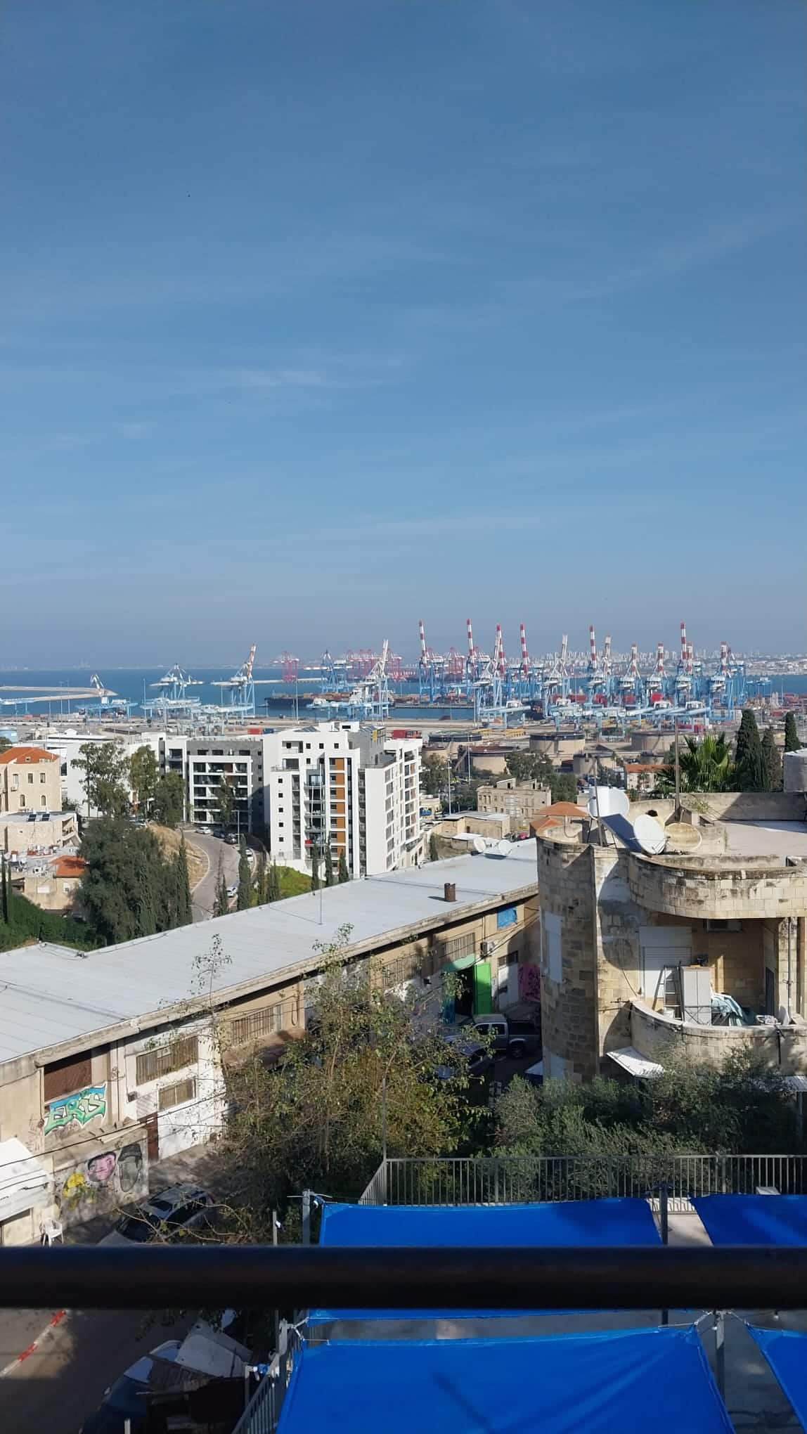 הנוף של חיפה מהגג בסירקין 21.קרדיט אוסף פרטי