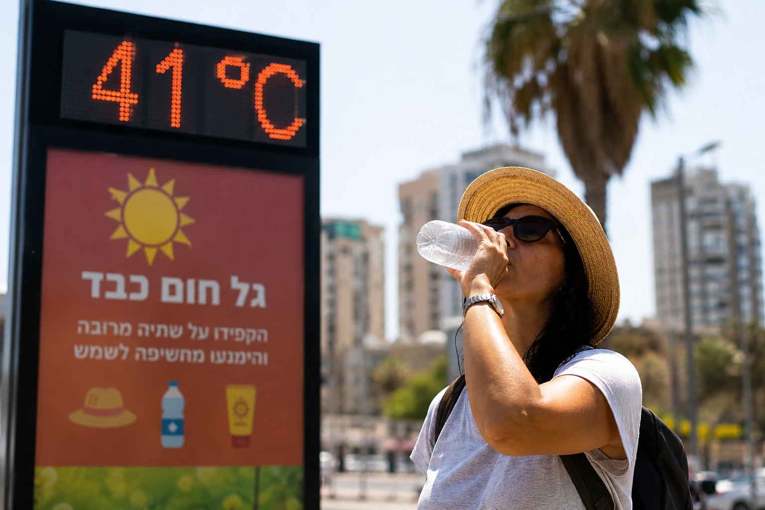 גל חום כבד ברחבי הארץ: משרד הבריאות מפרסם שורת המלצות לציבור » חדשות NWS