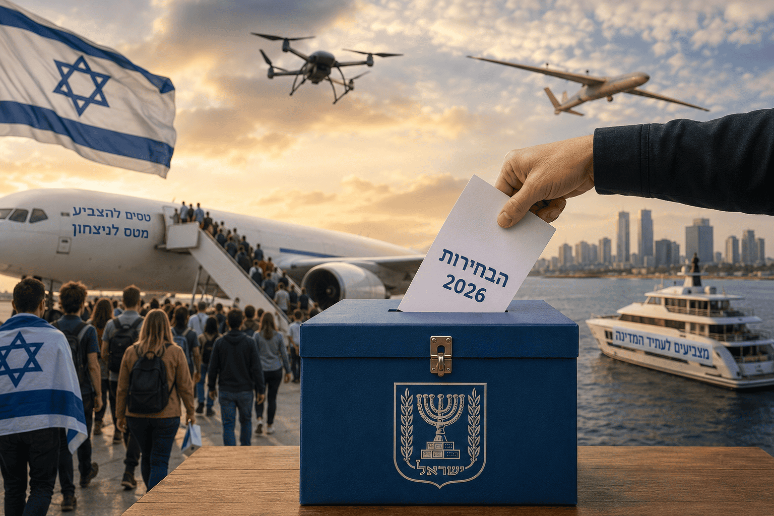 במטוס, ברחפן ובמל