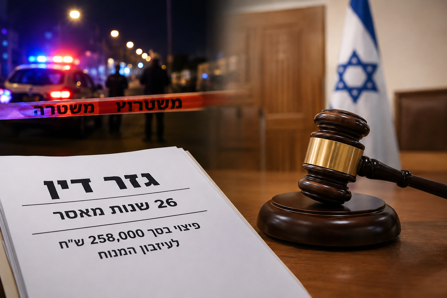 26 שנות מאסר לרוצח: בית המשפט המחוזי בחיפה גזר עונש מאסר ממושך ופיצוי של 258 אלף שקלים על רצח בצומת קריית אתא » חדשות NWS