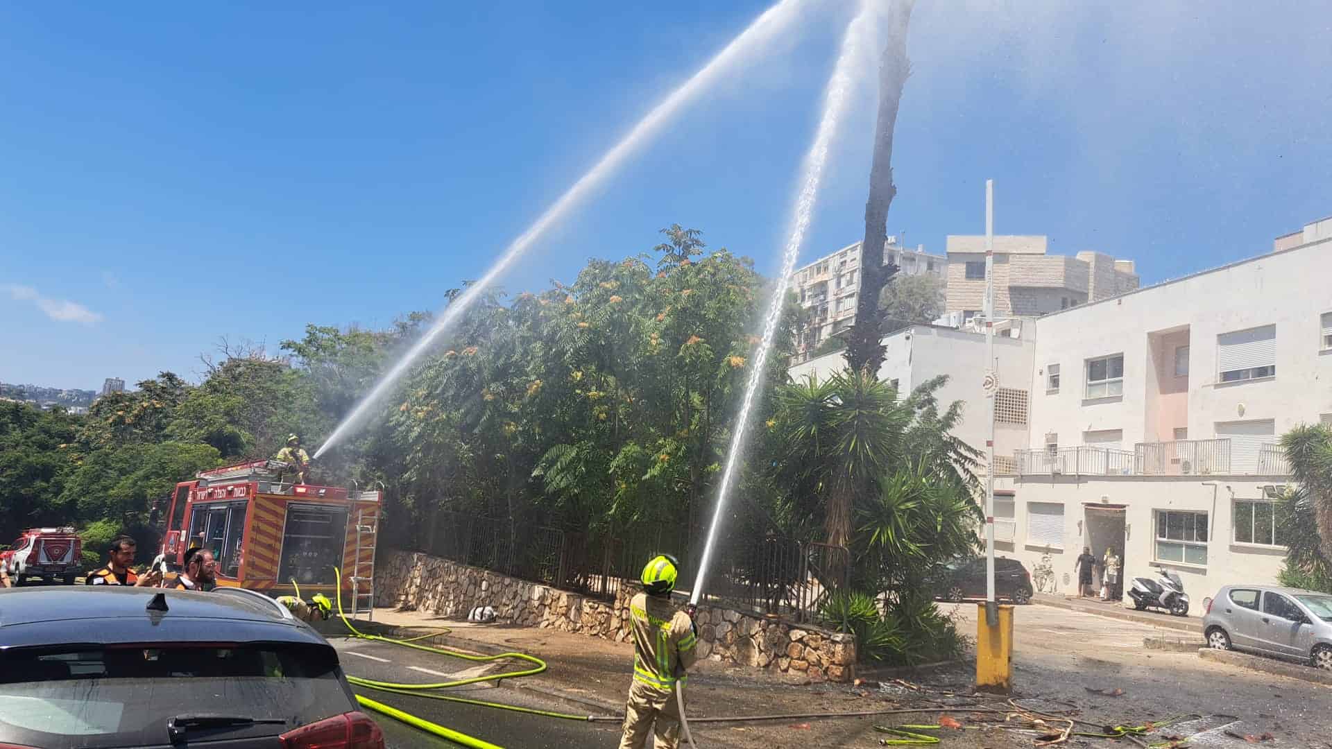 חיפה: שריפת חורש פרצה סמוך למבנה מגורים » חדשות NWS