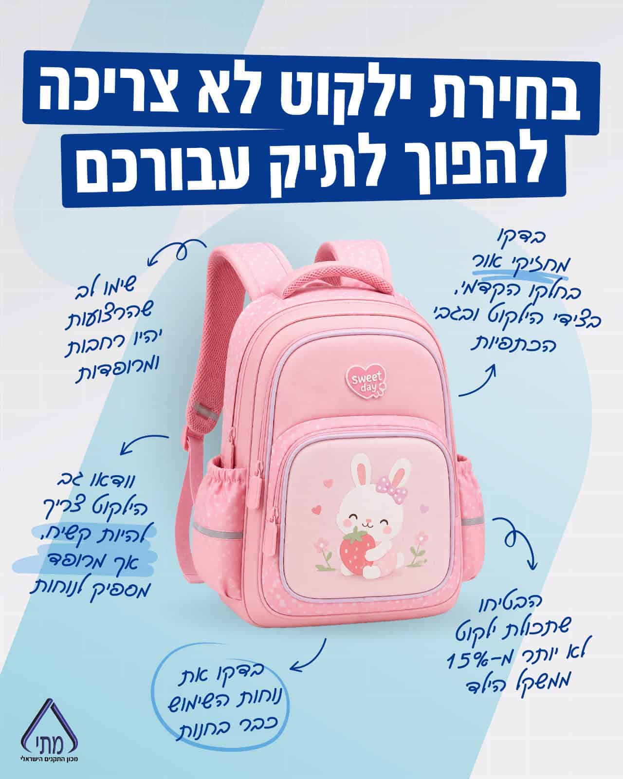 לקראת החזרה ללימודים: כך תבחרו ילקוט בטוח ונוח לילדי בתי הספר » חדשות NWS