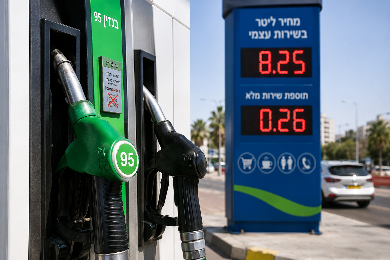 יוקר המחיה מזנק: מחיר הדלק יעלה ל-8.25 שקלים לליטר וישתווה לשיא ההיסטורי » חדשות NWS