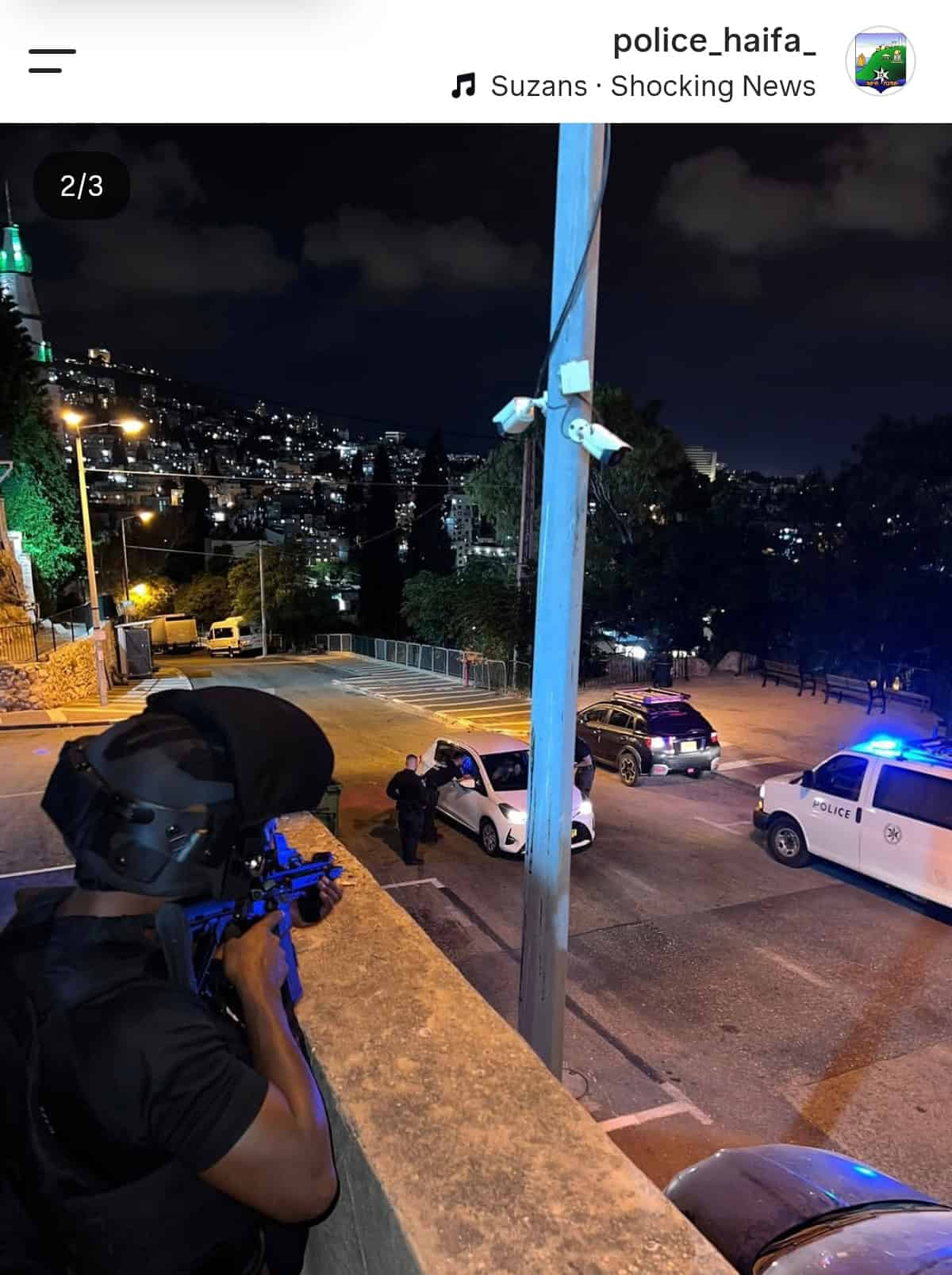 סערה בעקבות פוסט של משטרת חיפה: קלעים עם נשקים מכוונים לעבר הכביש, "מה עובר על המשטרה בעיר?" 2 WhatsApp Image 2026 09 04 at 18.55.21 1