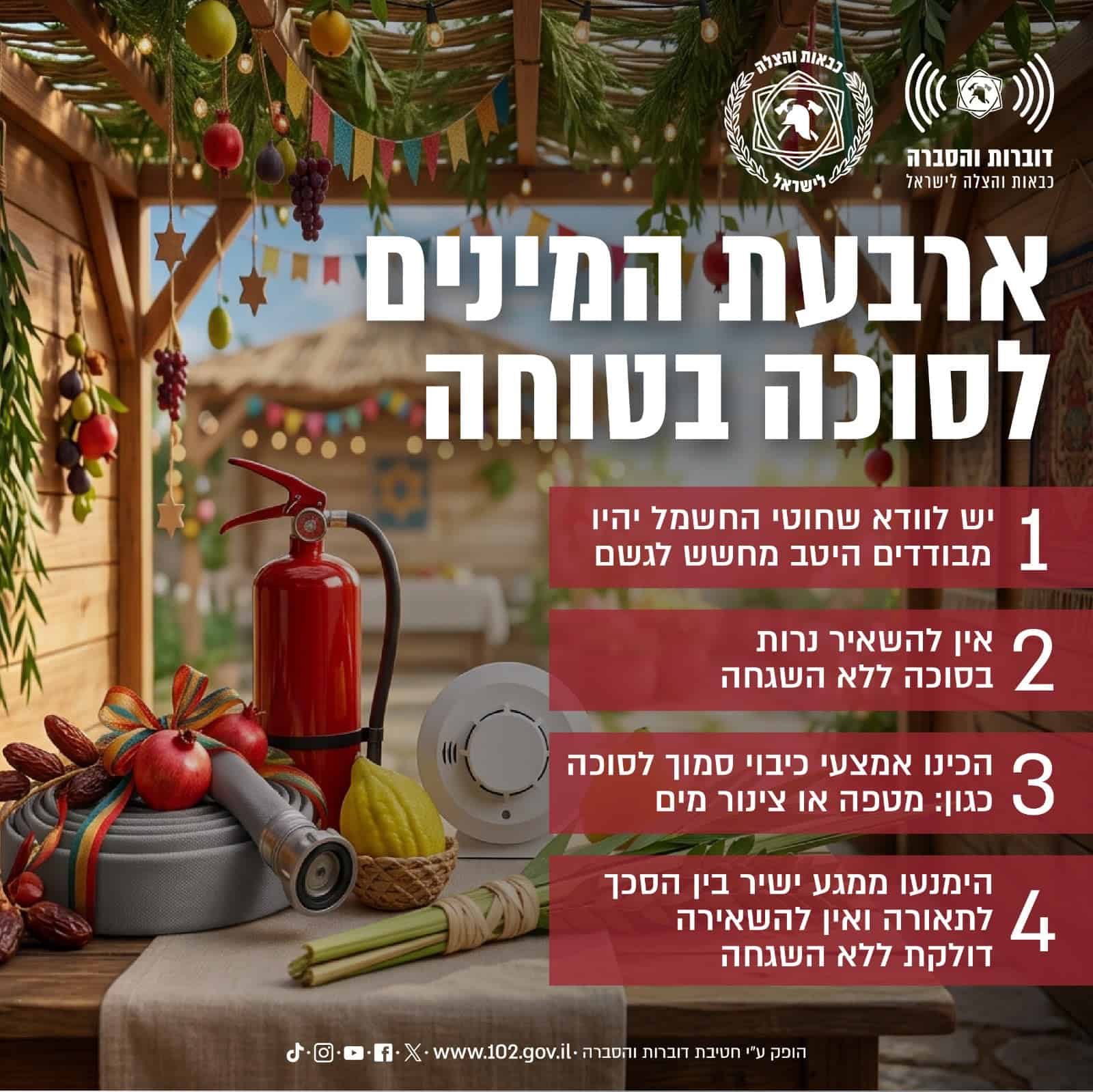 לקראת חג הסוכות: בכבאות והצלה מזהירים מפני שריפות ומחדדים את כללי הבטיחות 1 WhatsApp Image 2026 09 22 at 13.58.49