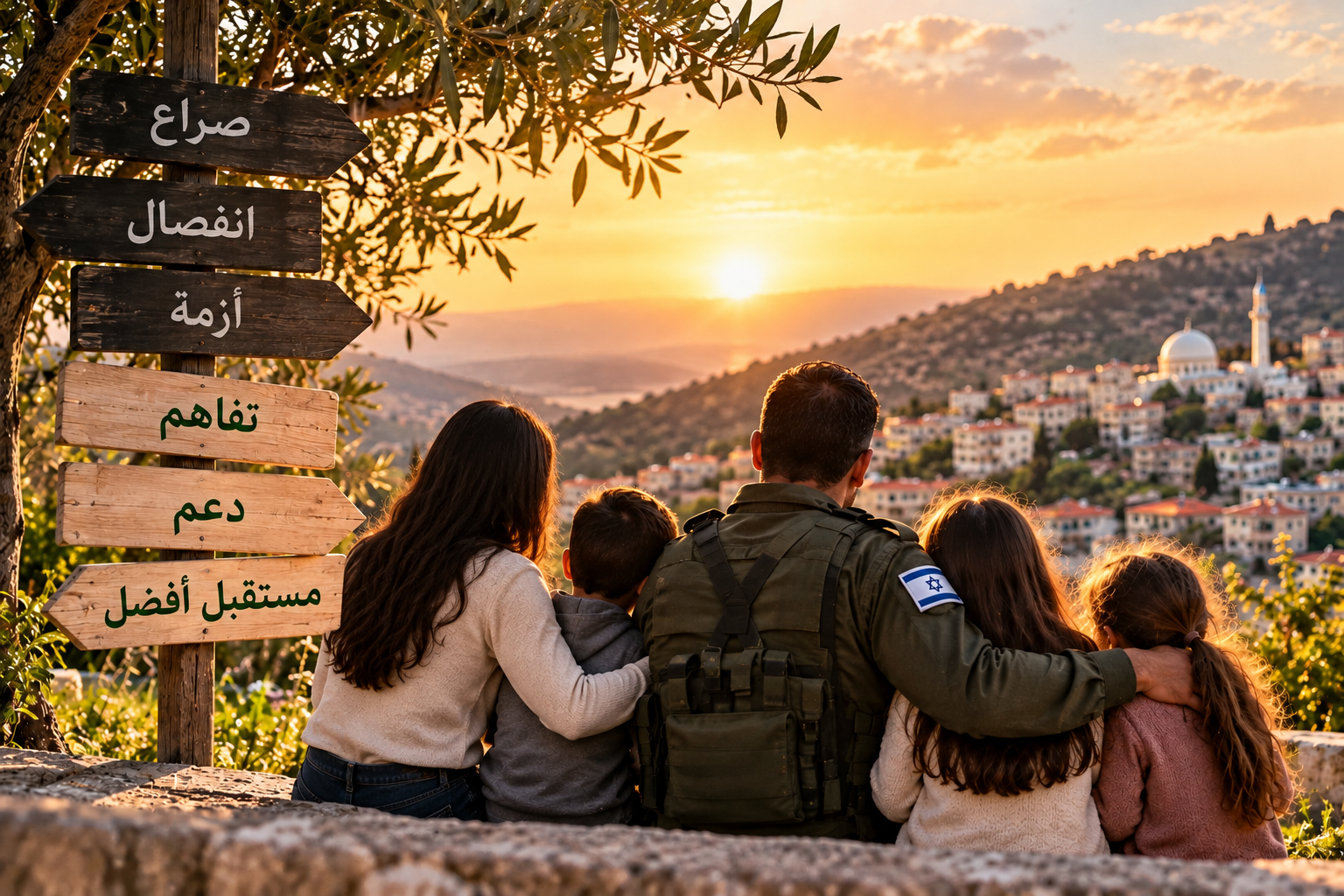 מאחורי הגירושין בדלית אל כרמל: נתון חריג של 34.5% 1 משפחה מול השקיעה והעתיד الأفضل
